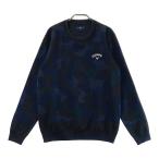 CALLAWAY Callaway 2023 год модели длинный рукав вязаный свитер камуфляж рисунок оттенок черного LL Golf одежда мужской 