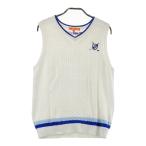 BEAMS GOLF Beams Golf V шея вязаный лучший оттенок белого L Golf одежда женский 