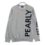 PEARLY GATES Pearly Gates кашемир вязаный свитер Logo серый серия 4 Golf одежда мужской 