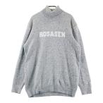 ROSASENrosa- центральный toru шея вязаный свитер серый серия LL Golf одежда мужской 