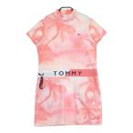 TOMMY HILFIGER GOLF Tommy Hilfiger Golf с высоким воротником короткий рукав One-piece Thai большой рисунок розовый серия L Golf одежда женский 
