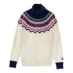 LE COQ GOLF Le Coq Golf ta-toru шея вязаный свитер оттенок белого L Golf одежда женский 