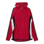 DANCE WITH DRAGON Dance With Dragon половина Zip длинный рукав Parker велюр оттенок красного 3 Golf одежда мужской 