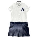 ADIDAS GOLF Adidas Golf короткий рукав One-piece окантовка рисунок оттенок белого M Golf одежда женский 