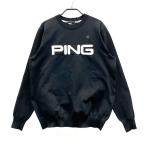 PING булавка длинный рукав вязаный свитер оттенок черного M Golf одежда мужской 