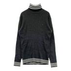 TOMMY HILFIGER GOLF Tommy Hilfiger Golf ta-toru шея ребра вязаный свитер окантовка рисунок серый серия M Golf одежда мужской 