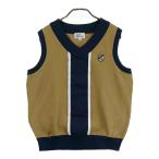 JACK BUNNY Jack ba колено V шея вязаный лучший оттенок коричневого 4 Golf одежда мужской 