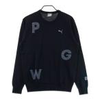 PUMA GOLF Puma Golf вязаный свитер оттенок черного L Golf одежда мужской 