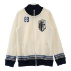 PEARLY GATES Pearly Gates обратная сторона сетка вязаный Zip жакет оттенок белого 1 Golf одежда женский 