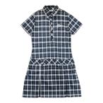 FILA GOLF filler Golf короткий рукав One-piece в клетку оттенок черного M Golf одежда женский 