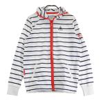 LE COQ GOLF Le Coq Golf с капюшоном Zip жакет Logo вышивка окантовка рисунок оттенок белого L Golf одежда женский 