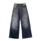 ショッピングdiesel DIESEL ディーゼル 2024 P-MIRT-OUT ストレッチ ワイド デニムパンツ  ブラック系 23 レディース