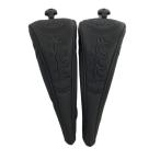 MUTA MARINE GOLFm-tama яблоко ruf коврик PU крышка головки цилиндров 2 позиций комплект оттенок черного FW×2 Golf одежда 