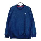 UNDER ARMOUR Under Armor V шея футболка темно-синий серия L Golf одежда мужской 