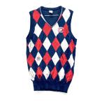 ZOYzo-iV шея вязаный лучший diamond рисунок темно-синий серия M Golf одежда женский 