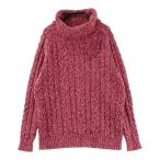 ROSASENrosa-sen045-11912ta-toru шея вязаный свитер оттенок красного L Golf одежда женский 