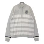 FILA GOLF filler Golf половина Zip вязаный свитер окантовка рисунок серый серия L Golf одежда мужской 