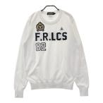 LE COQ GOLF Le Coq Golf вязаный свитер нашивка оттенок белого L Golf одежда мужской 