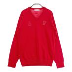 AND PER SE Anne Pas . шерсть .V шея вязаный свитер оттенок красного L Golf одежда мужской 