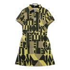 HORN GMT звуковой сигнал ga- men to короткий рукав One-piece общий рисунок оттенок желтого 36 Golf одежда женский 