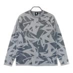 DESCENTE GOLF Descente Golf × десять тысяч прекрасный коллекция шерсть . вязаный свитер общий рисунок серый серия L Golf одежда мужской 