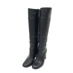 ショッピングbottega BOTTEGA VENETA ボッテガ ヴェネタ  ロングブーツ イントレチャート  ブラック系 37 1/2 レディース