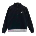 BEAMS GOLF Beams Golf половина Zip длинный рукав тренировочный футболка оттенок черного M Golf одежда мужской 