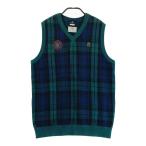 MUNSING WEAR Munsingwear одежда с вышитым логотипом вязаный лучший в клетку оттенок зеленого M Golf одежда мужской 