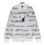 【新品】PEARLY GATES パーリーゲイツ 2023年モデル 長袖ジップ ニットジャケット ロゴ柄 ホワイト系 0 ゴルフウェア レディース