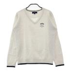 CALLAWAY Callaway V шея вязаный свитер шерсть . общий рисунок оттенок белого M Golf одежда женский 