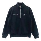 LE COQ GOLF Le Coq Golf половина Zip длинный рукав тренировочный футболка оттенок черного L Golf одежда мужской 