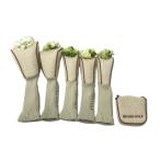 BEAMS GOLF Beams Golf крышка головки цилиндров 6 позиций комплект оттенок бежевого DR/FW/PT/UT×3 Golf одежда 