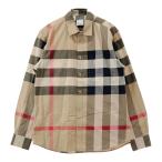ショッピングBURBERRY BURBERRY バーバリー 8010213 長袖シャツ ノバチェック ベージュ系 M メンズ