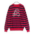 CALLAWAY Callaway вязаный свитер окантовка рисунок оттенок красного M Golf одежда мужской 