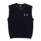 UNDER ARMOUR Under Armor шерсть V шея вязаный лучший оттенок черного MD Golf одежда мужской 