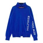 TOMMY HILFIGER GOLF Tommy Hilfiger Golf ta-toru шея длинный рукав вязаный свитер оттенок голубого S Golf одежда женский 