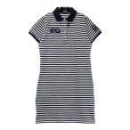 PEARLY GATES Pearly Gates короткий рукав Polo One-piece окантовка рисунок темно-синий серия 0 Golf одежда женский 