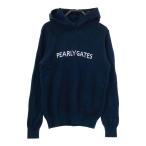 PEARLY GATES Pearly Gates вязаный Parker окантовка рисунок темно-синий серия 1 Golf одежда женский 