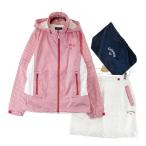 [ новый товар ]CALLAWAY Callaway 2023 год модели многофункциональный непромокаемая одежда выставить проверка общий рисунок оттенок красного M Golf одежда женский 