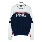 PING булавка длинный рукав вязаный свитер темно-синий серия LL Golf одежда мужской 