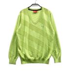 PUMA GOLF Puma Golf V шея вязаный свитер шерсть . оттенок зеленого L Golf одежда мужской 