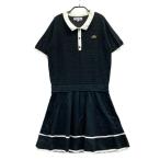 M.U SPORTS M You спорт короткий рукав вязаный One-piece оттенок черного 42 Golf одежда женский 