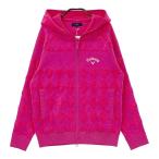 [ новый товар ]CALLAWAY Callaway 2023 год модели с капюшоном длинный рукав вязаный Zip жакет diamond рисунок розовый серия S Golf одежда женский 