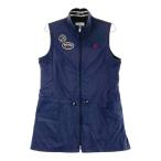 MUNSING WEAR Munsingwear одежда Zip нейлон безрукавка One-piece темно-синий серия L Golf одежда женский 