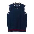 [ новый товар ]MUNSING WEAR Munsingwear одежда 2023 год модели V шея вязаный лучший темно-синий серия M Golf одежда мужской 