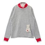 ARCHIVIOaruchibio с высоким воротником шерсть . вязаный свитер серый серия 38 Golf одежда женский 