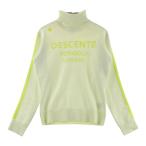 DESCENTE GOLF Descente Golf ta-toru шея длинный рукав вязаный свитер оттенок зеленого M Golf одежда женский 