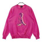 PING булавка вырез лодочкой длинный рукав вязаный свитер розовый серия L Golf одежда женский 