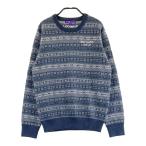 BEAMS GOLF Beams Golf лиловый этикетка 2023 год модели шерсть вязаный свитер nordic общий рисунок серый серия M Golf одежда женский 