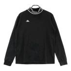ショッピングkappa 【美品】KAPPA GOLF カッパゴルフ  裏起毛 ハイネック 長袖Tシャツ  ブラック系 L ゴルフウェア メンズ